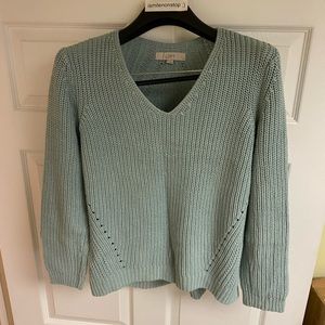 Baby Blue sweater high-low from Loft NWOT